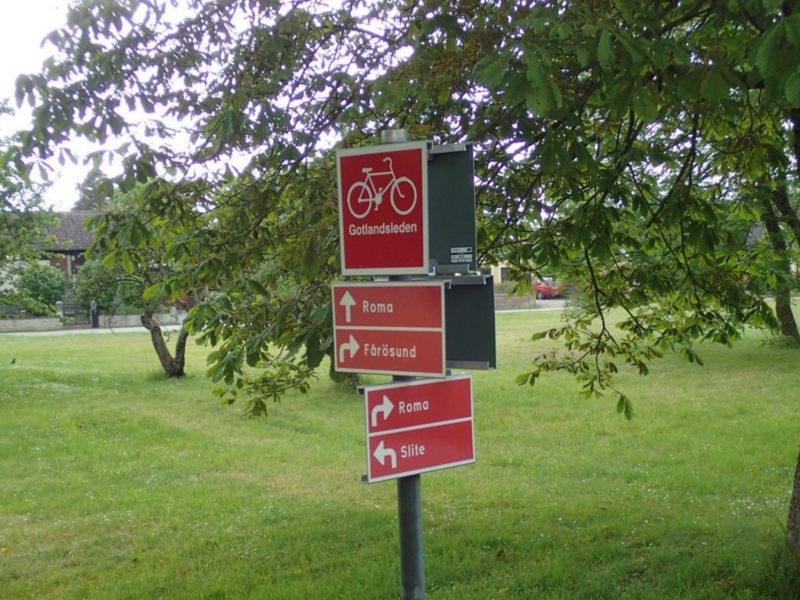 Gotland Trail red signs