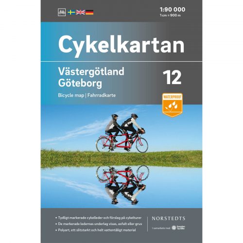 Bicycle map 12 Västergötland Gothenburg cover