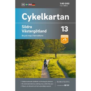 Cykelkarta 13 Södra Västergötland omslag