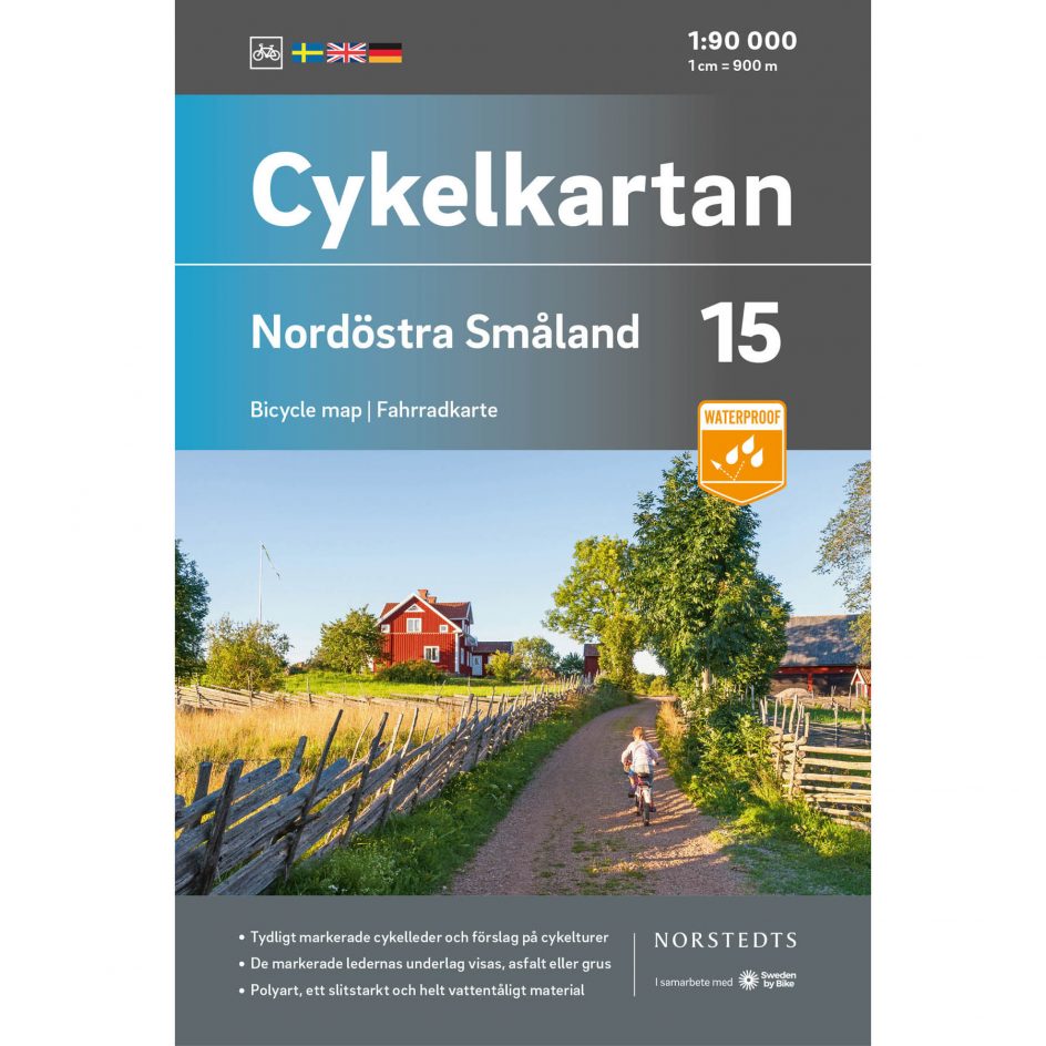 Bicycle map 15 Northeast Småland cover