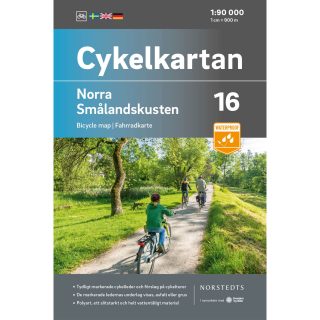 Cykelkarta 16 Norra Smålandskusten omslag