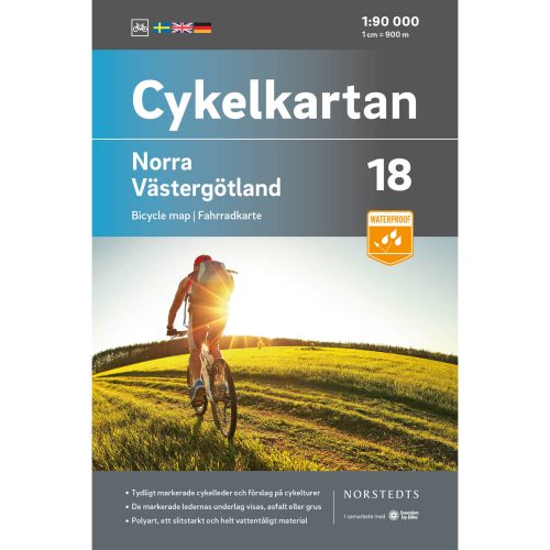 Bicycle map 18 North Västergötland cover