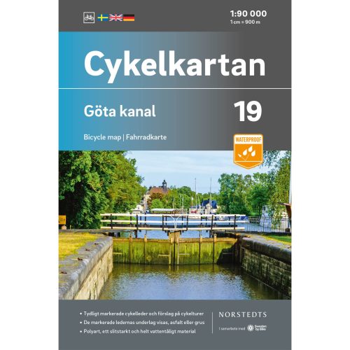 Bicycle map 19 Göta channel cover