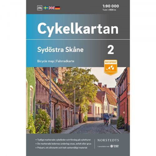 Cykelkarta 2 Sydöstra Skåne omslag