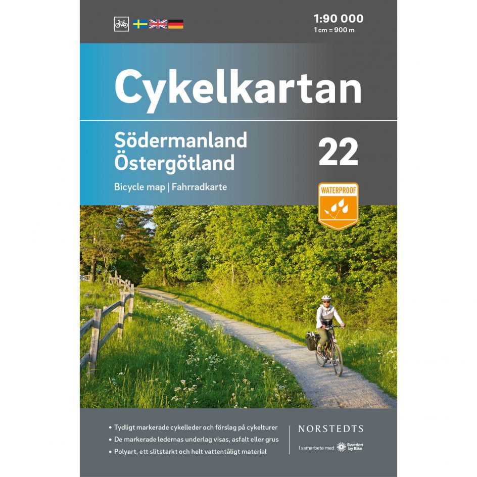 Bicycle map 22 Södermanland Östergotland cover