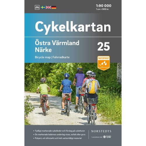 Cykelkarta 25 Östra Värmland Närke omslag