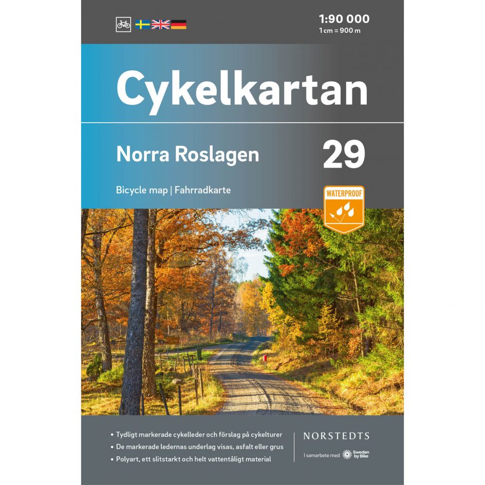 Bicycle map 29 Norra Roslagen cover