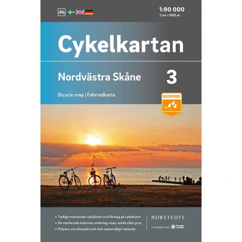 Bicycle map 3 Northwest Skåne cover