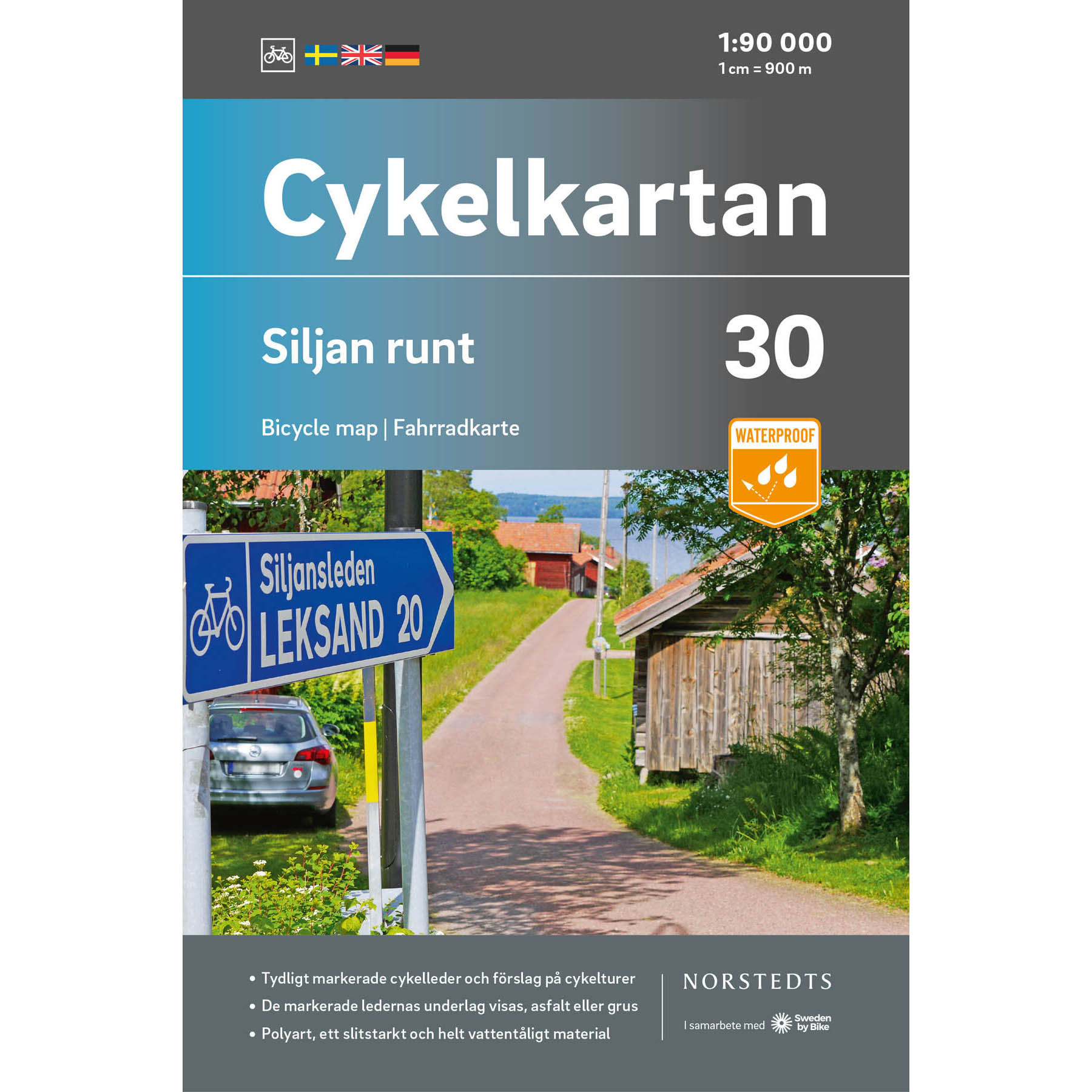 Cykelkarta Siljan Runt - Dalarna - Mora - Borlänge - Sweden by Bike