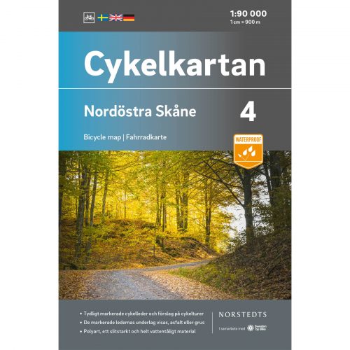 Bicycle map 4 Northeast Skåne cover
