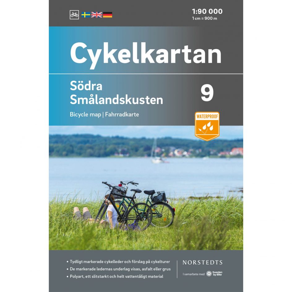 Cykelkarta 9 Södra Smålandskusten omslag