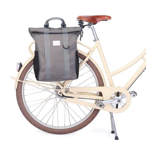 WKNDR Bike bag Gray - front bike no straps