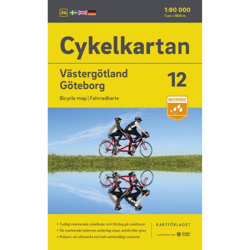 Cycle map 12 Västergötland Gothenburg