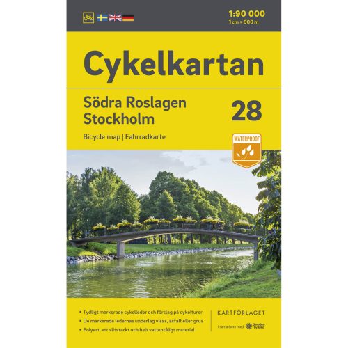 Cycle map 28 Södra Roslagen Stockholm